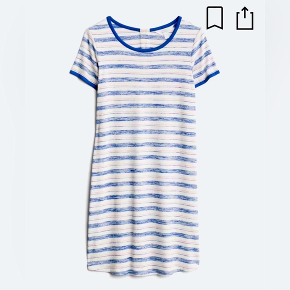 Market & Spruce Dresses & Skirts - Market & Spruce — Britta Striped T-Shirt Dress — Medium